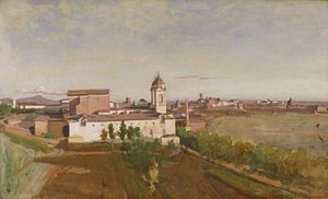 Trinità dei Monti desde la Villa Medici, c.1830-34